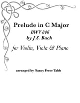 Prelude in C BWV 846 for Violin/Viola Duet with Piano P.O.D. cover